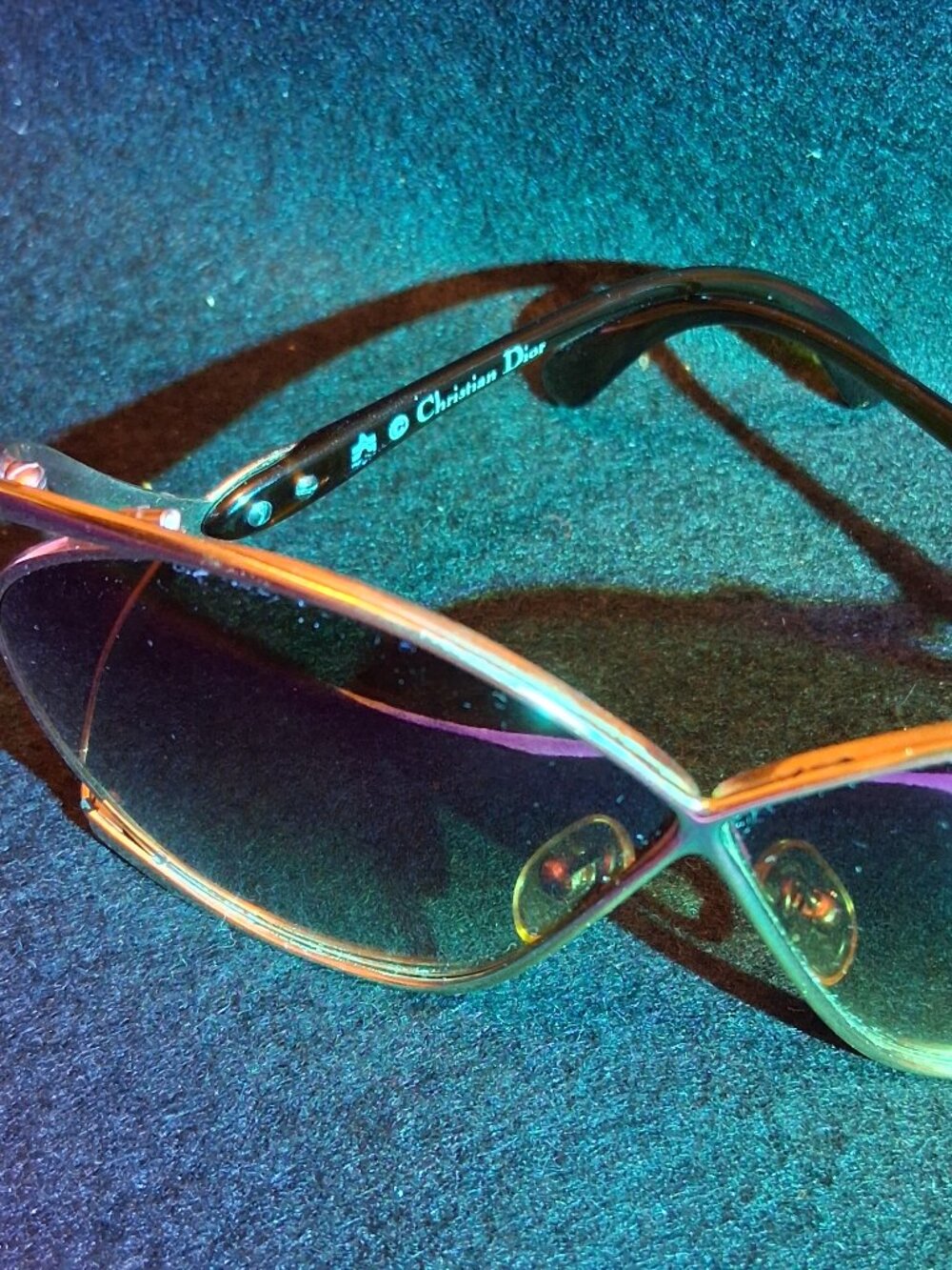 Christian Dior Vintage 70s/80s Oversized Butterfly Sunglasses 2056 Austria Gold - Picture 13 of 13
